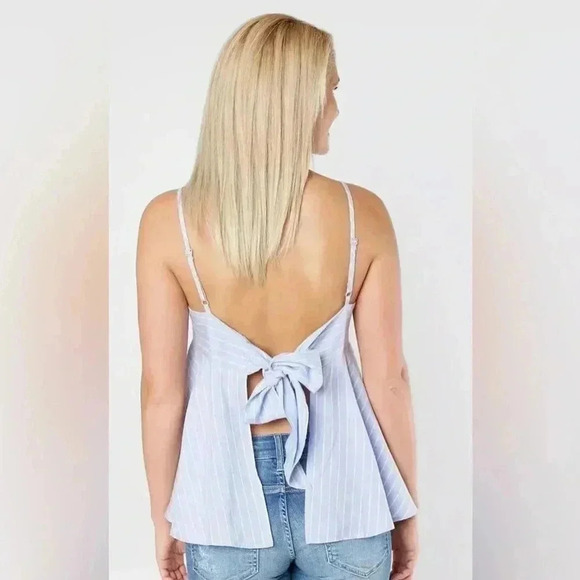 Hyfve Striped Tank-Open Back-Size:Medium - Picture 2 of 8